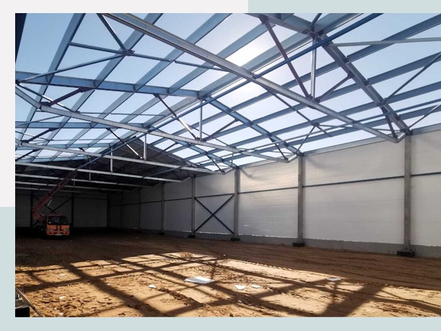 Строительство сенохранилищ в Орске