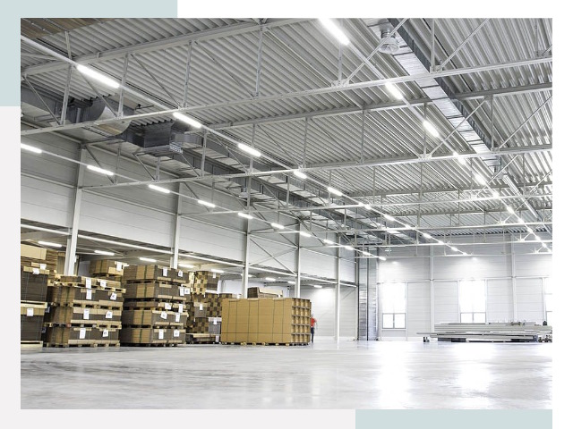 Освещение ангаров в Орске