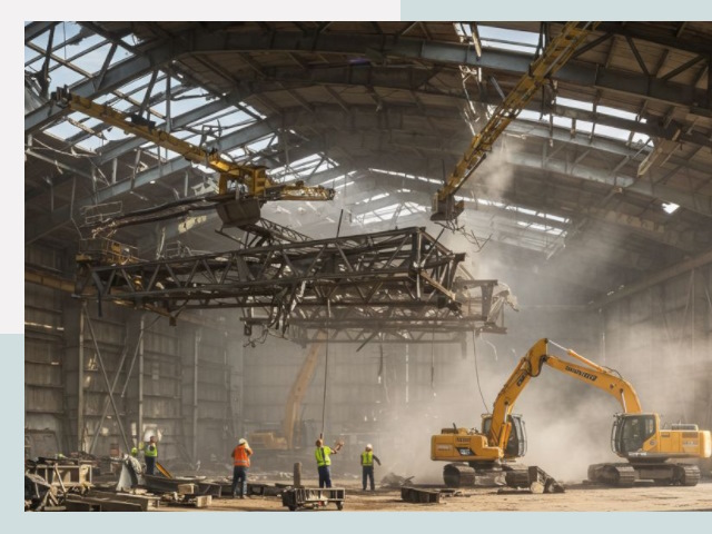 Демонтаж ангаров в Орске от 620 руб. за м²